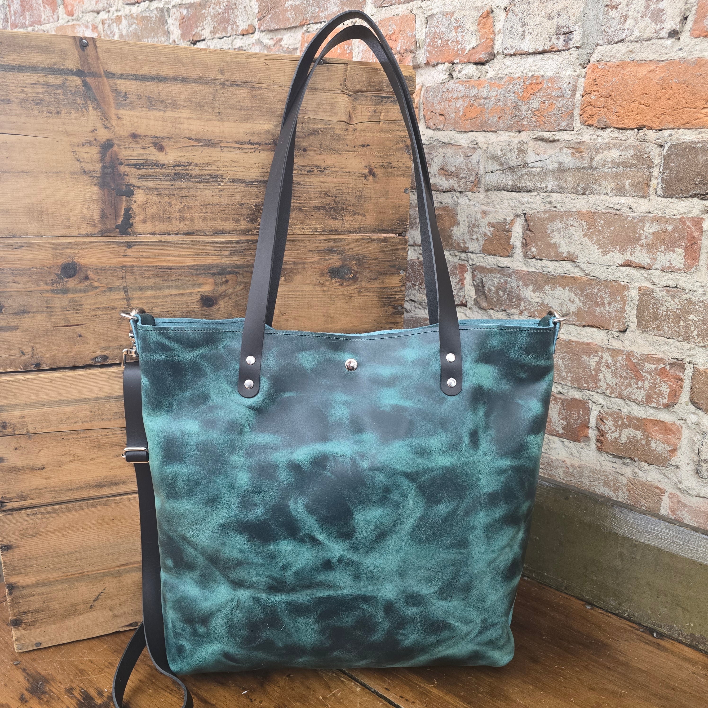 The Tote - Jill's Homestead - Full Grain Leather - Charger Red