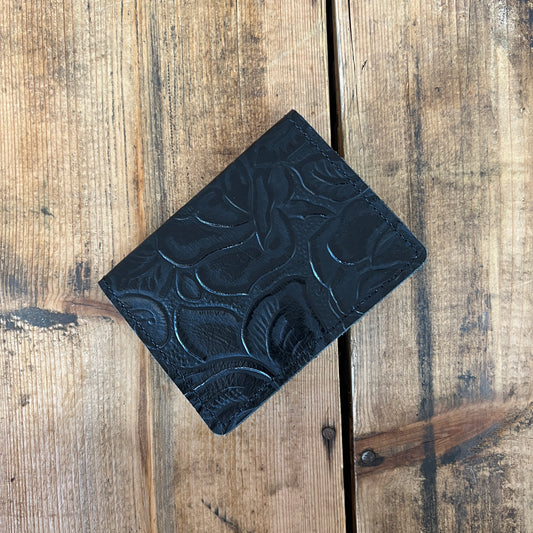 Card Holder - Black Emboss