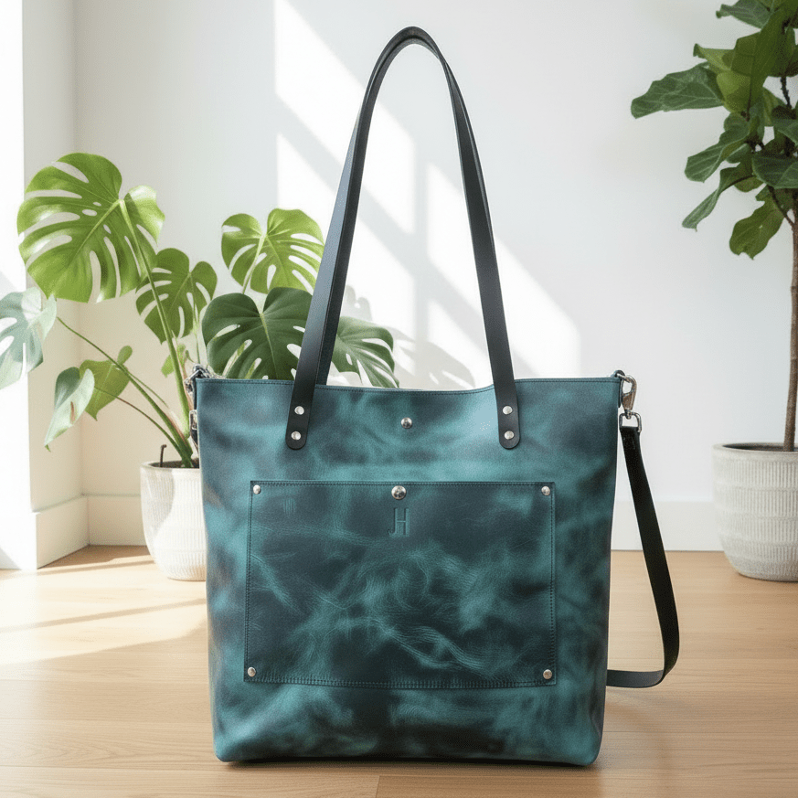 The Tote - Jill's Homestead - Full Grain Leather - Charger Red