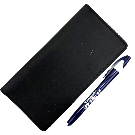 Checkbook Cover - Black