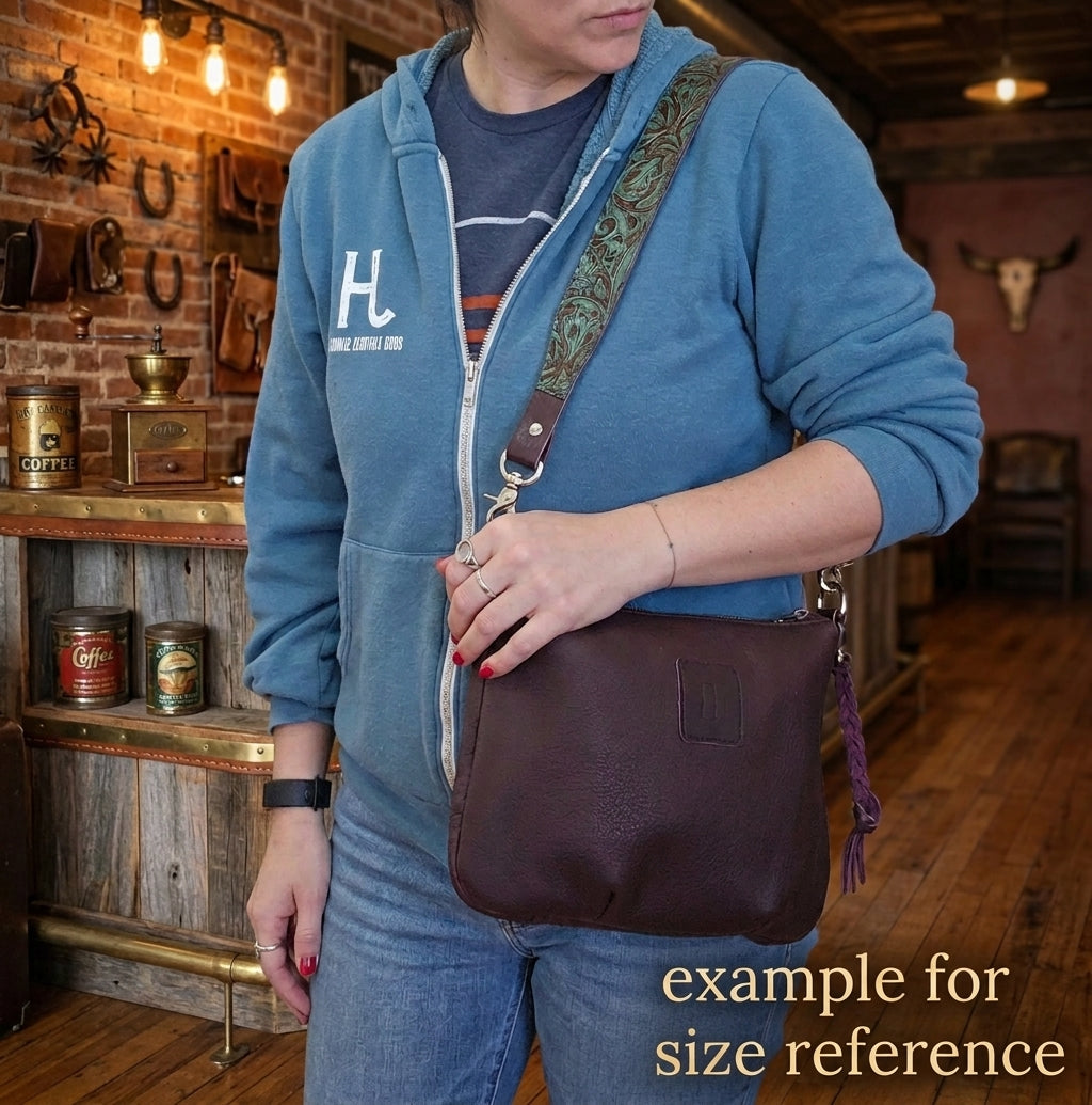 Fine Italian Leather Shoulder Bag by Jill's Homestead