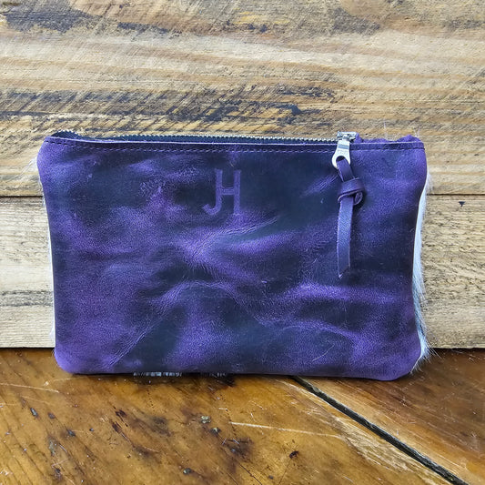 Small Cowhide Catchall (Plum)