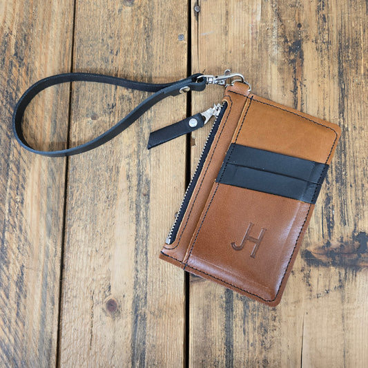 Modesto Clutch - Bourbon/Black