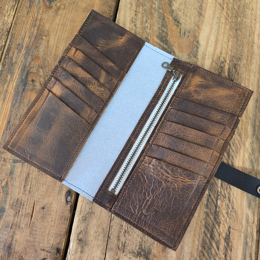 Cowhide Wallet (Rustic Brown)