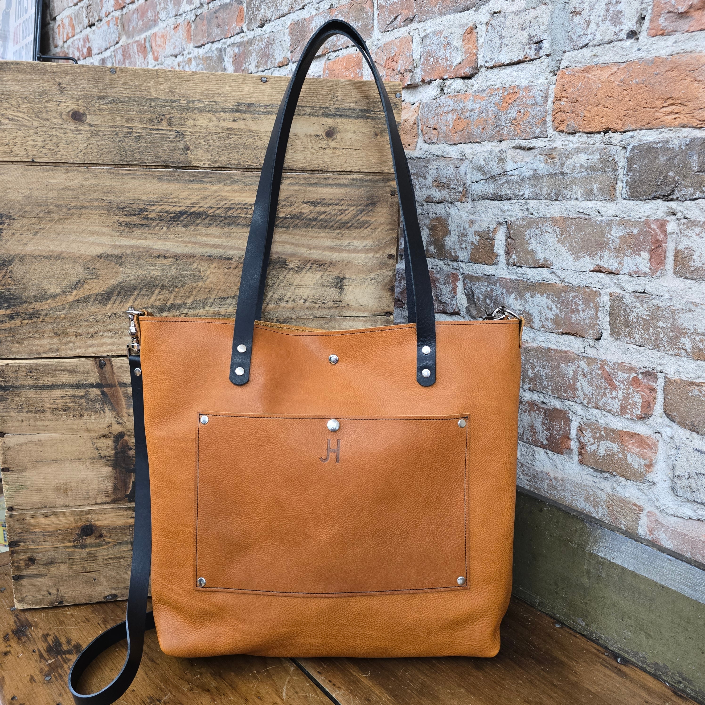 The Tote - Jill's Homestead - Full Grain Leather - Cognac
