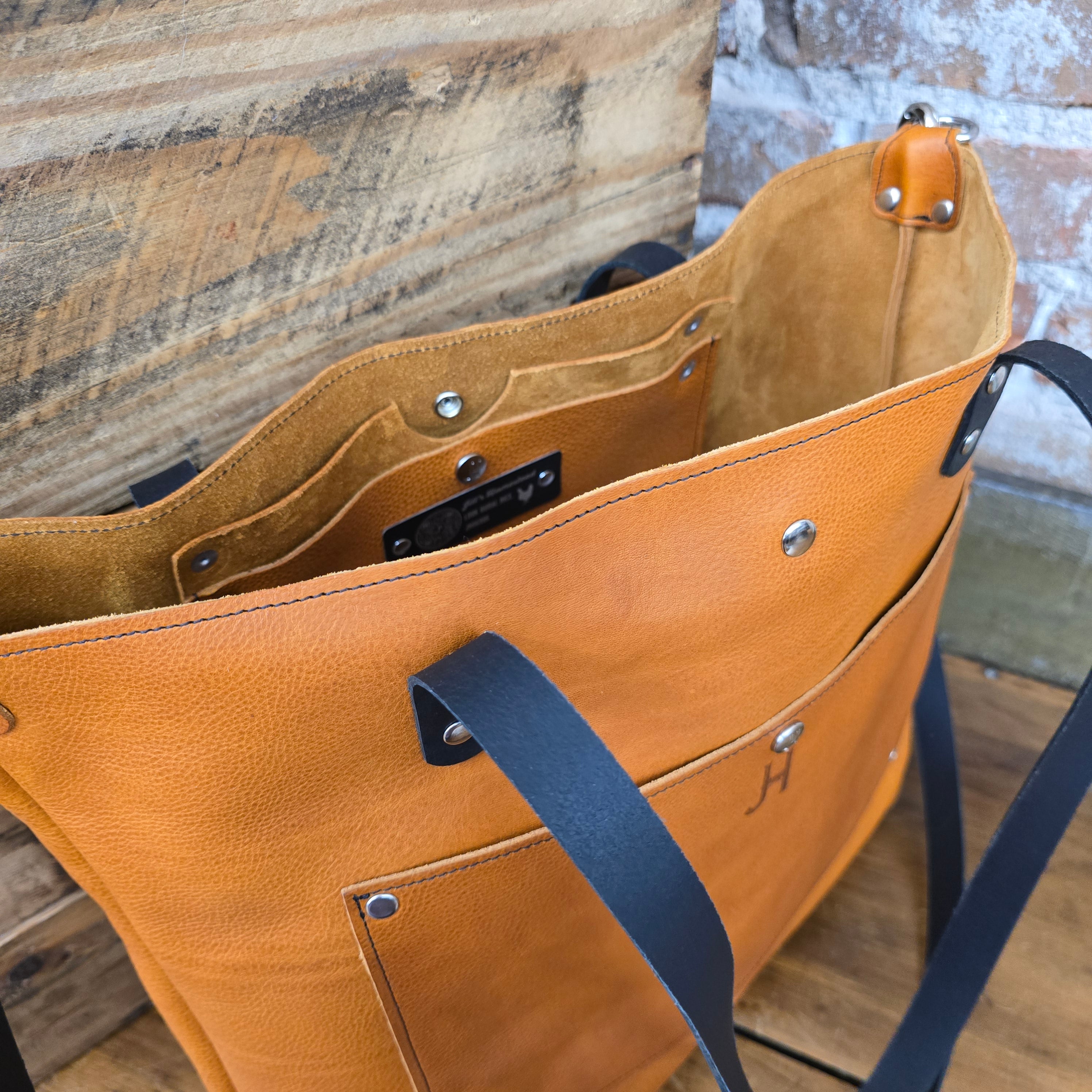 The Tote - Jill's Homestead - Full Grain Leather - Cognac