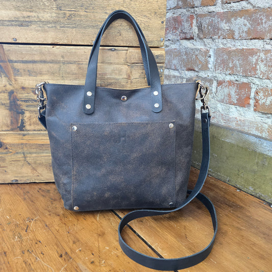 Shorty Tote - Black & Tan