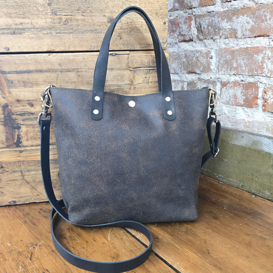 Shorty Tote - Black & Tan