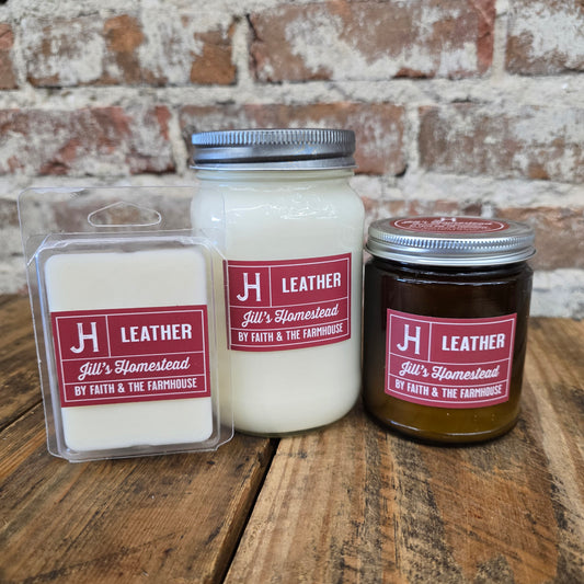 JH Candle - Leather