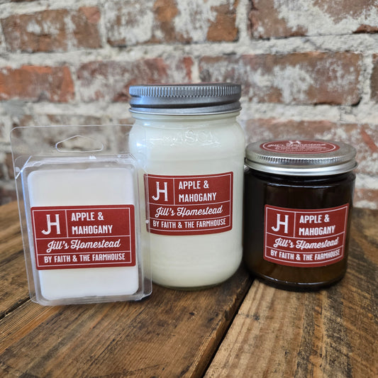 JH Candle - Apple & Mahogany