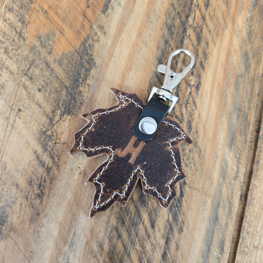 Maple Leaf Charm - Caramel