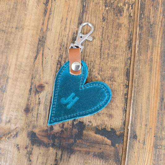 Heart Handbag Charm - Island Blue