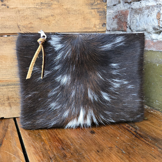 Medium Cowhide Catchall (Light Brown Crackle)