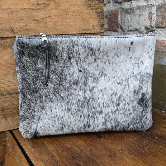 Medium Cowhide Catchall (Gunmetal)