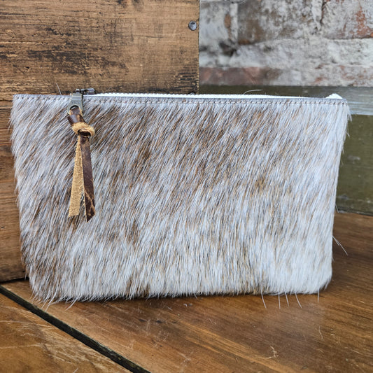 Small Cowhide Catchall (Light Brown Crackle)