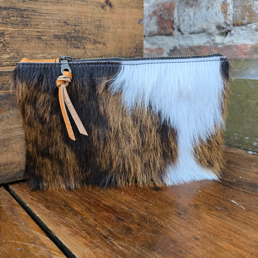 Small Cowhide Catchall (Hot Honey)