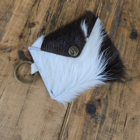 Cowhide Keychain Cardholder