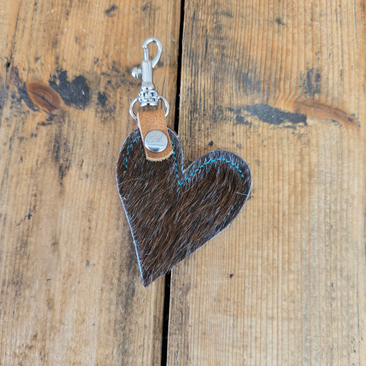 Heart Handbag Charm (Chestnut)