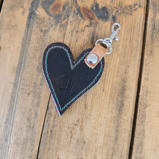 Heart Handbag Charm (Chestnut)