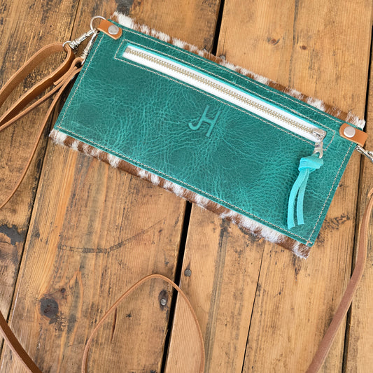 Carly Clutch (Mediterranean Teal)