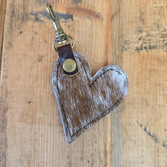 Heart Handbag Charm -  Rare Finds Brown