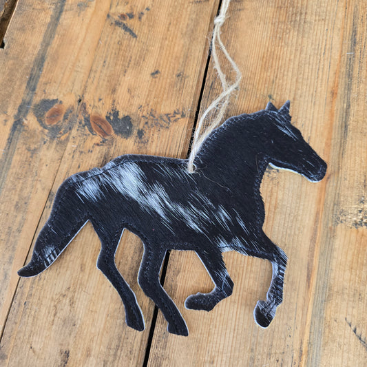 Cowhide Horse Ornament (Dijon)