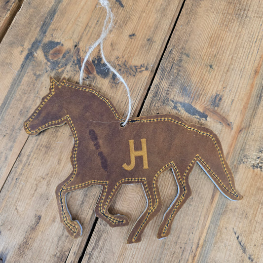 Cowhide Horse Ornament (Dijon)