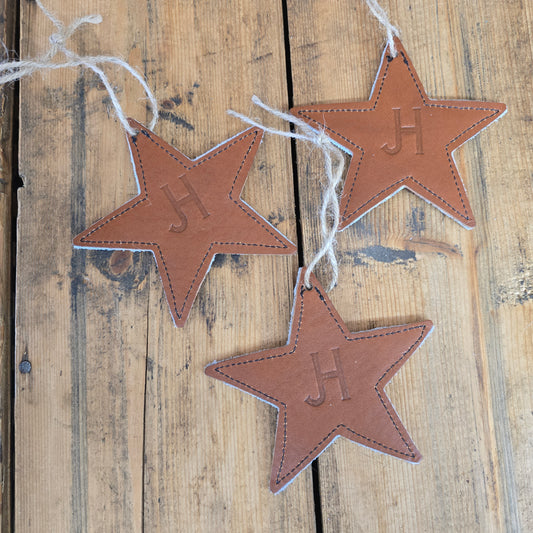 Cowhide Ornaments - 3 Pc Set (Rare Finds Brown)