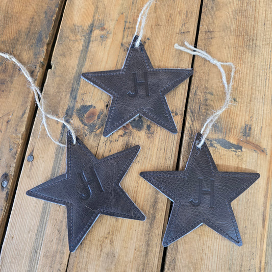 Cowhide Ornaments - 3 Pc Set (Rare Finds Brown)