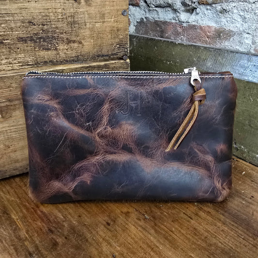 Small Cowhide Catchall (Chestnut)