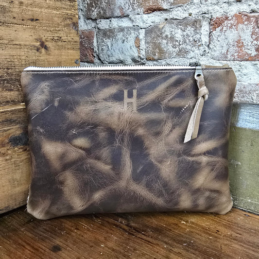 Medium Cowhide Catchall (Walnut)