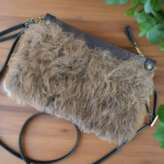 Uptown Clutch - Bison (Rustic Latigo)