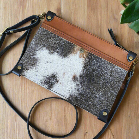 Uptown Clutch - Cowhide (Bourbon)