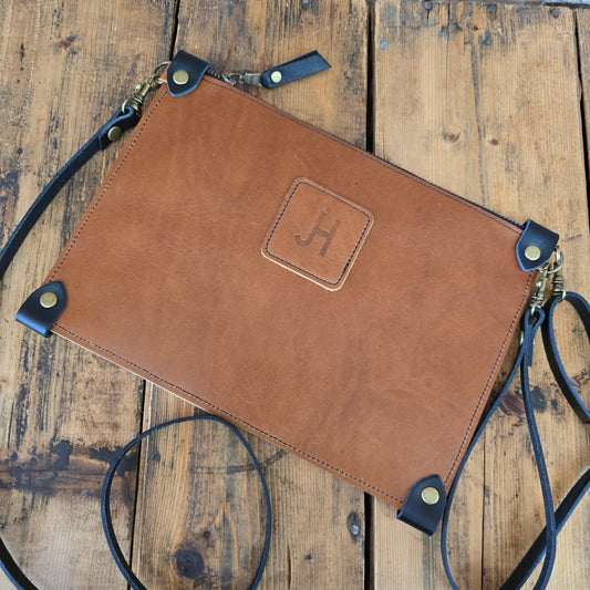 Uptown Clutch - Cowhide (Bourbon)