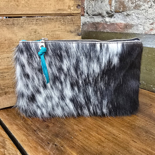 Small Cowhide Catchall (Island Blue)