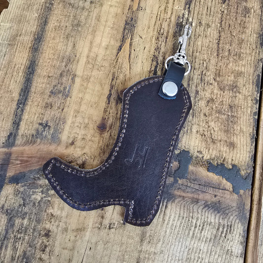 Boot Charm - Teal with Rose Gold Highlights