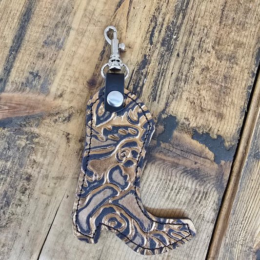 Boot Charm - Copper/Gunmetal Roses