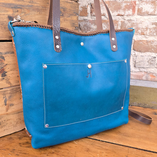 The Tote (Turquoise/Chestnut) JH088549