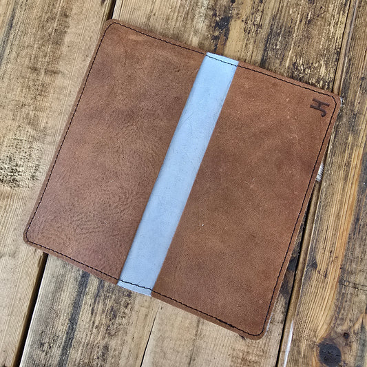Cowhide Checkbook Cover (Rare Finds Brown)