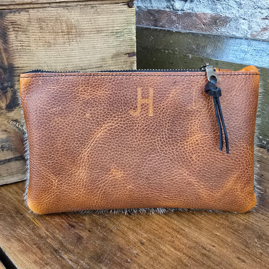 Small Cowhide Catchall (Rare Finds Brown)