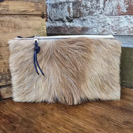 Small Cowhide Catchall (Navy)