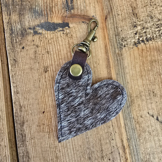 Heart Handbag Charm (Chestnut)