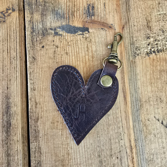 Heart Handbag Charm (Chestnut)