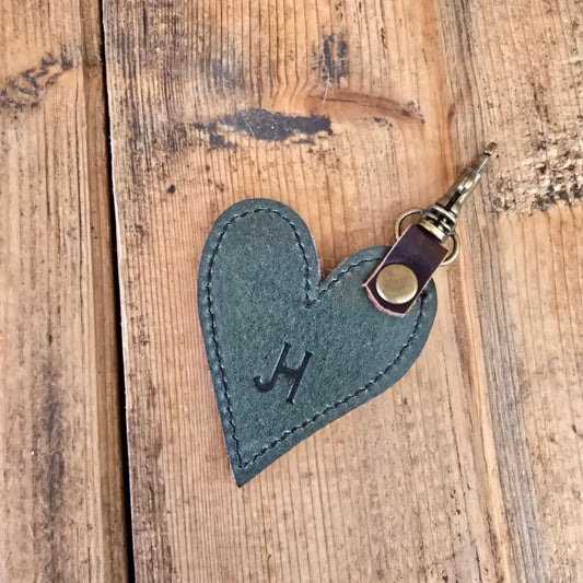 Heart Handbag Charm (Olive)
