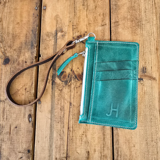 Cowhide Modesto Clutch (Mediterranean)