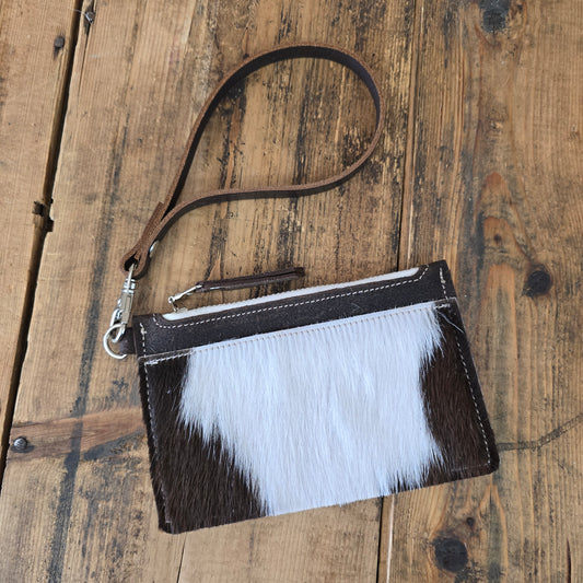 Cowhide Modesto Clutch (Rustic Latigo)