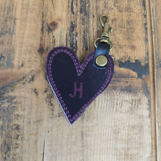 Heart Handbag Charm (Wine)