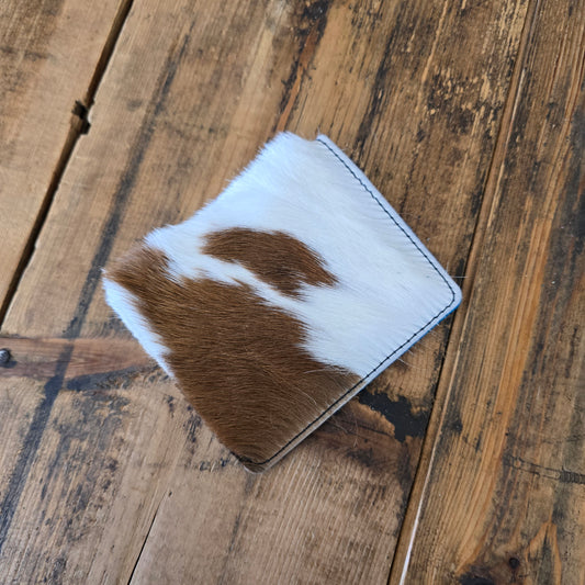 Cowhide Card Holder (Blue Lagoon)