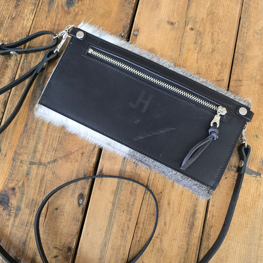 Carly Clutch (Charcoal)