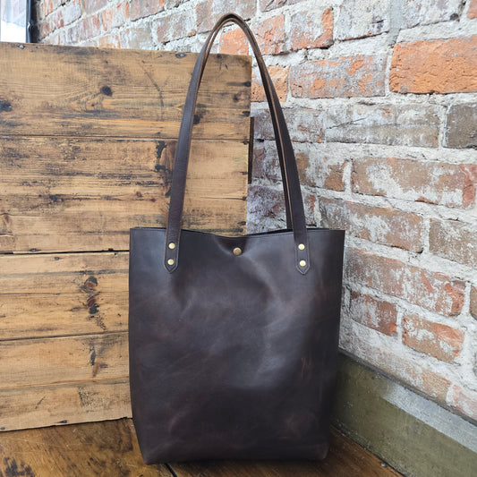 The Market Tote - Chestnut